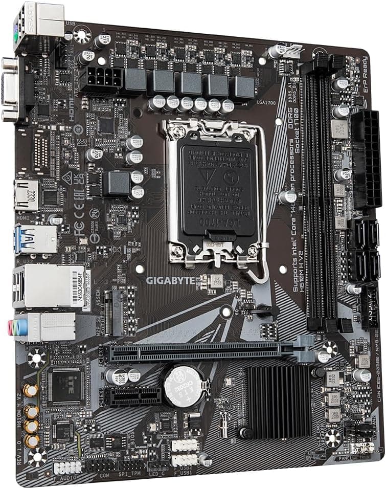 مادربرد GIGABYTE پشتیبان پردازندههای Intel Core نسل ۱۴ مدل H610M H V2 مادربرد GIGABYTE پشتیبان پردازندههای Intel Core نسل ۱۴ مدل H610M H V2