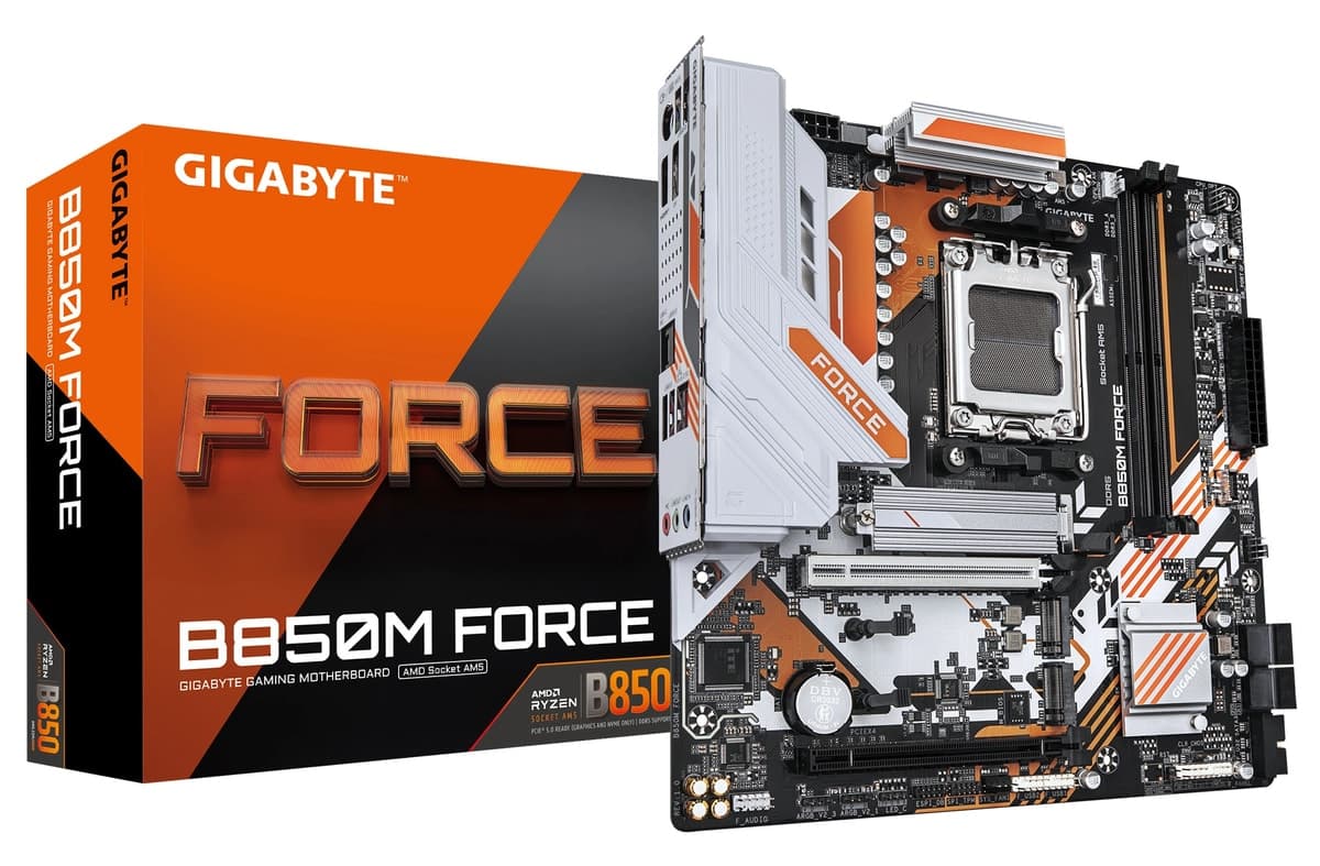 مادربورد Gigabyte مدل B850M FORCE DDR5 M.2 HDMI DP mATX AM5 مادربورد Gigabyte مدل B850M FORCE DDR5 M.2 HDMI DP mATX AM5
