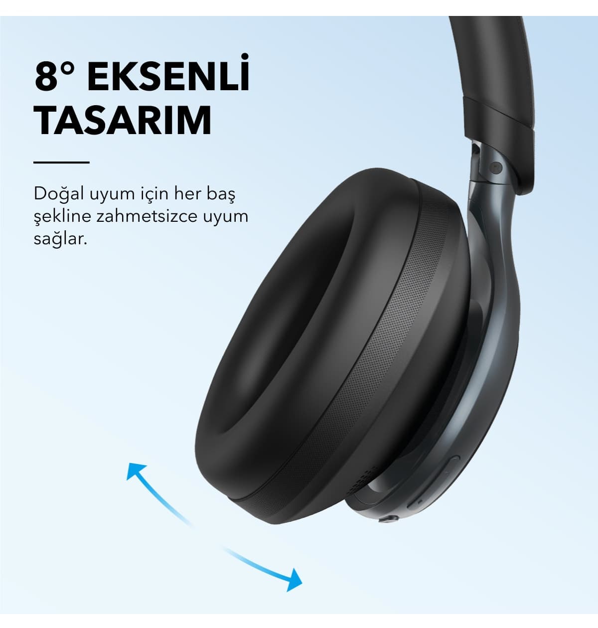 هدفون روگوشی بلوتوثی Anker Soundcore Space One حذف فعال نویز مشکی مدل A3035 هدفون روگوشی بلوتوثی Anker Soundcore Space One حذف فعال نویز مشکی مدل A3035