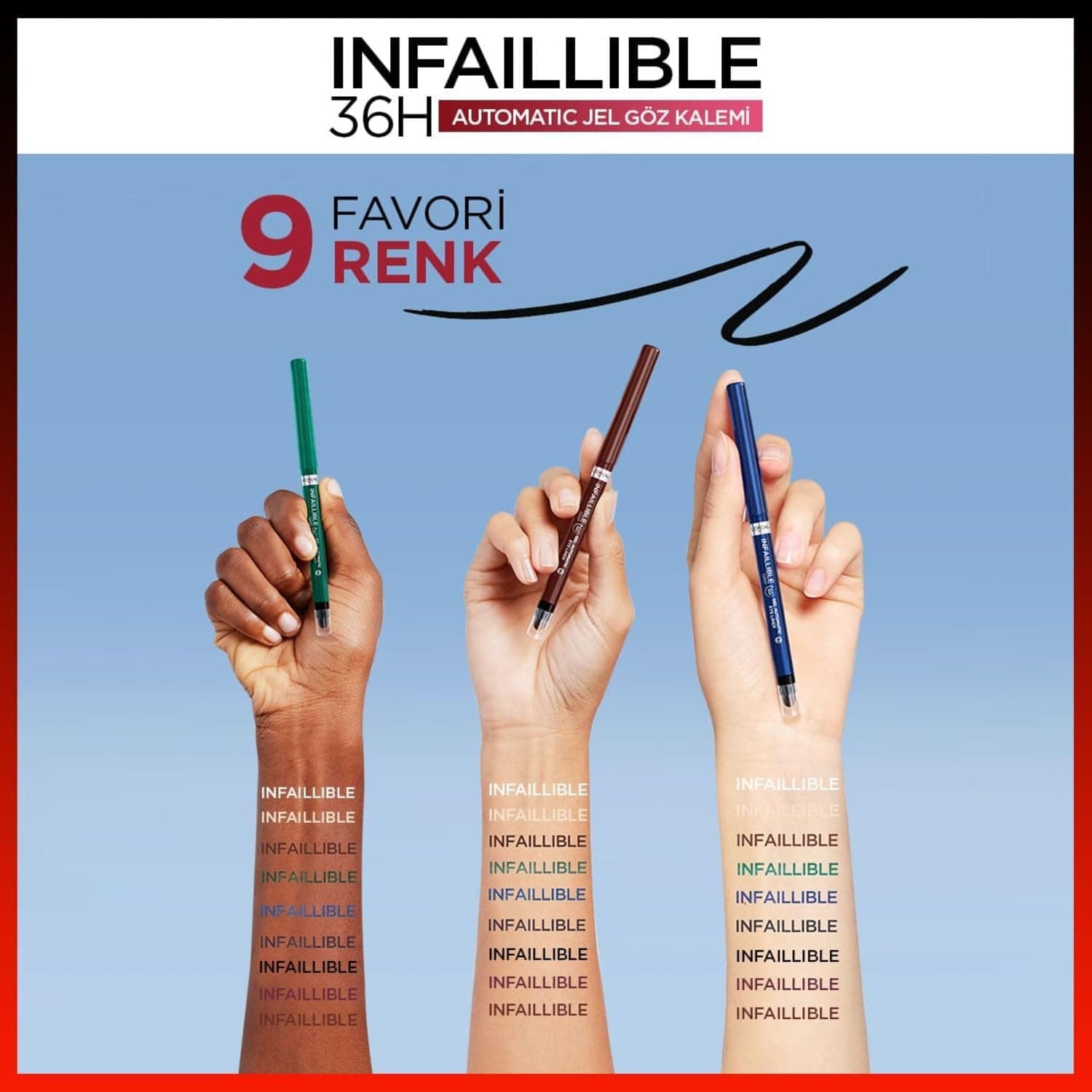 خط چشم مایع Infaillible برند L'Oreal Paris رنگ اسپرسو برنزه مدل 12 خط چشم مایع Infaillible برند L'Oreal Paris رنگ اسپرسو برنزه مدل 12