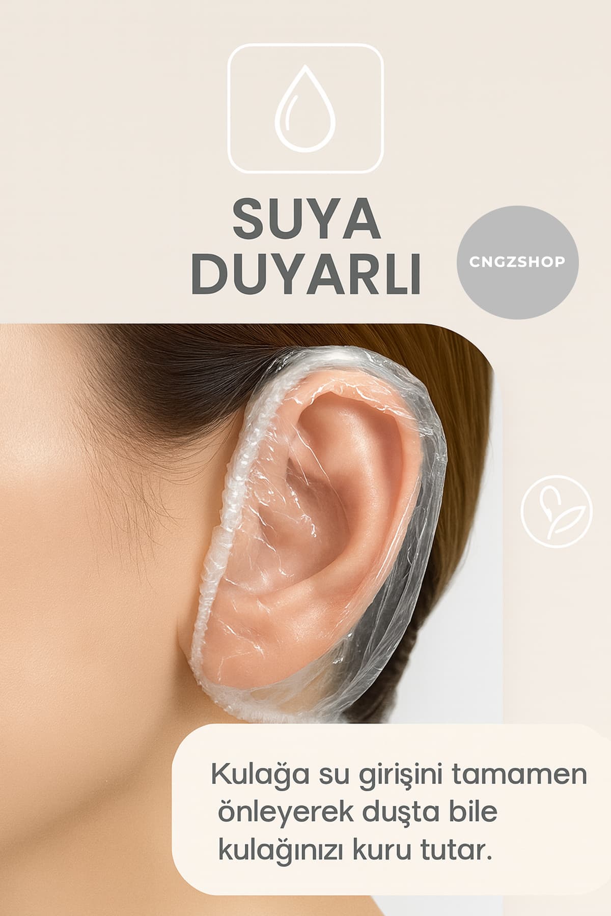 کلاه ضد آب و غبار دوش و آرایشگاه CNGZSHOP کشدار قابل تنظیم 100 عددی کلاه ضد آب و غبار دوش و آرایشگاه CNGZSHOP کشدار قابل تنظیم 100 عددی