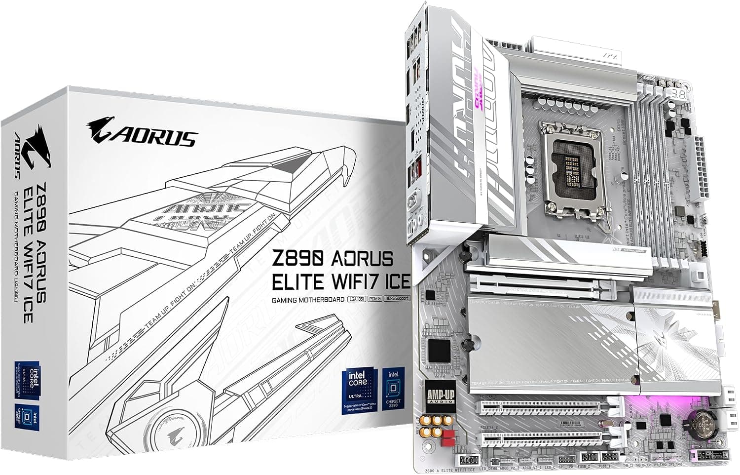 مادربرد GIGABYTE مدل Z890 AORUS PRO ICE سوکت LGA1851 ATX اینتل مادربرد GIGABYTE مدل Z890 AORUS PRO ICE سوکت LGA1851 ATX اینتل