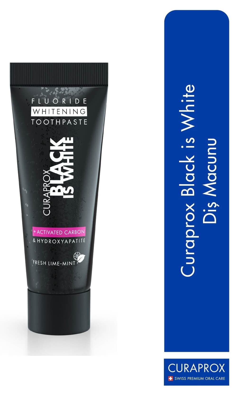 خمیر دندان Curaprox Black is White 10ml خمیر دندان Curaprox Black is White 10ml
