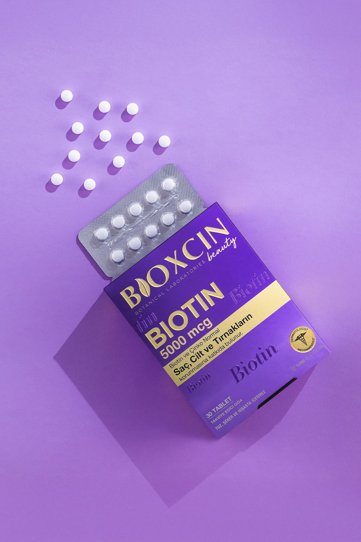 قرص ویتامین مو و ناخن Bioxcin Biotin بیوتین 5.000 Mcg و زینک 15 Mg 2 x 30 عددی قرص ویتامین مو و ناخن Bioxcin Biotin بیوتین 5.000 Mcg و زینک 15 Mg 2 x 30 عددی