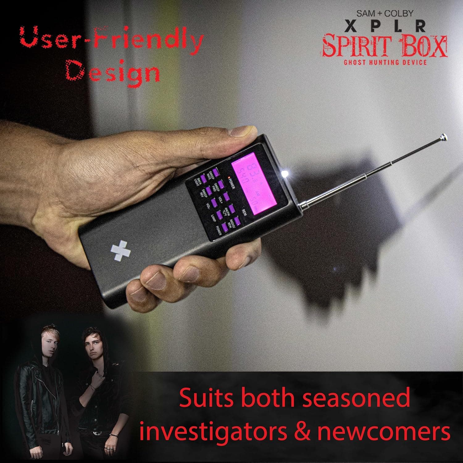 دستگاه تشخیص ارواح Allstar Innovations برای شکارچیان ارواح با تشخیص EMF و EVP مدل Sam and Colby XPLR Spirit Box دستگاه تشخیص ارواح Allstar Innovations برای شکارچیان ارواح با تشخیص EMF و EVP مدل Sam and Colby XPLR Spirit Box