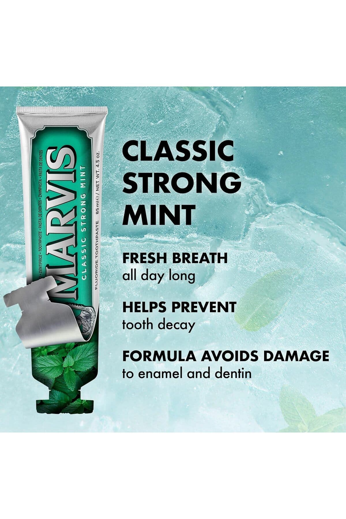 خمیردندان Marvis Classic Strong Mint 85 ml خمیردندان Marvis Classic Strong Mint 85 ml