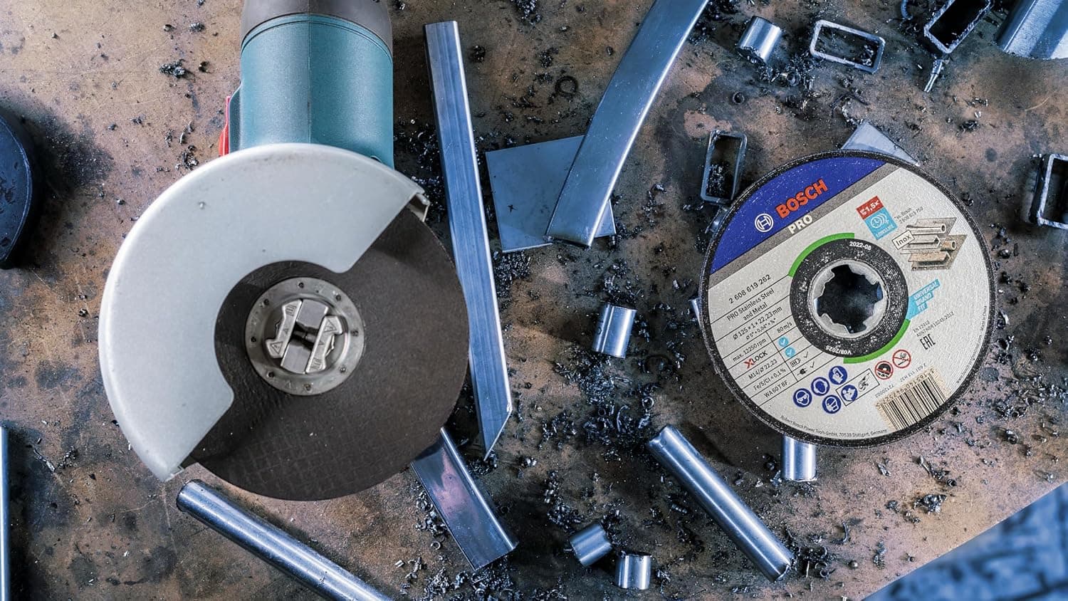 دیسک برش مستقیم BOSCH Professional بسته 10 عددی INOX 115 mm مدل 2608619266 دیسک برش مستقیم BOSCH Professional بسته 10 عددی INOX 115 mm مدل 2608619266