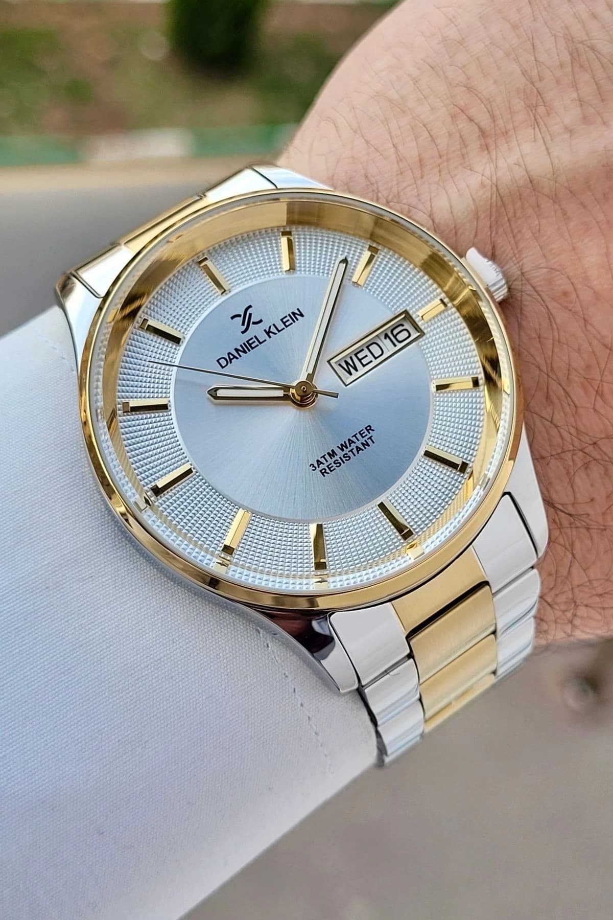 ساعت مچی مردانه Daniel Klein Gold نقرهای تقویم و نمایش روز 44mm ساعت مچی مردانه Daniel Klein Gold نقرهای تقویم و نمایش روز 44mm