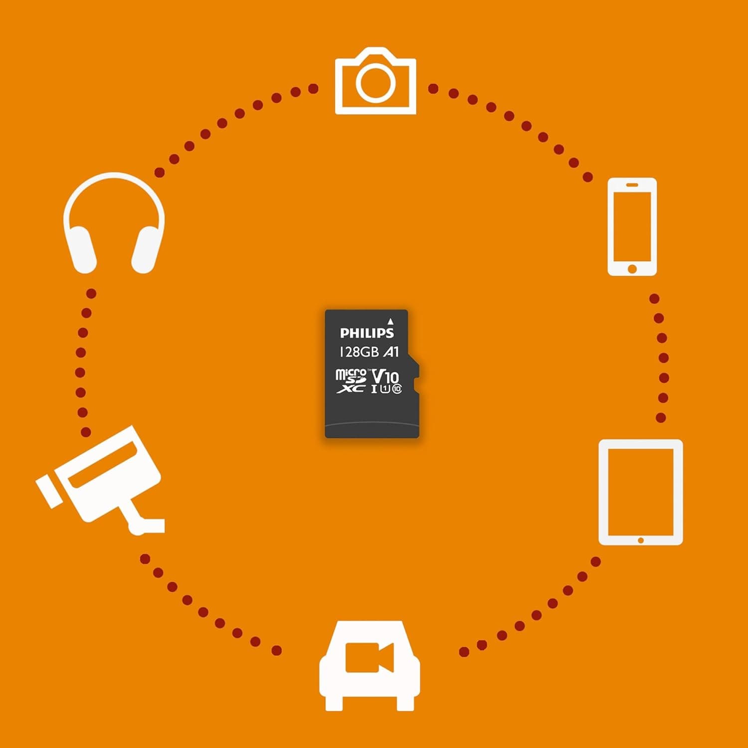 کارت حافظه microSDXC Philips 128 GB سری Ultra Speed همراه آداپتور SD کارت حافظه microSDXC Philips 128 GB سری Ultra Speed همراه آداپتور SD