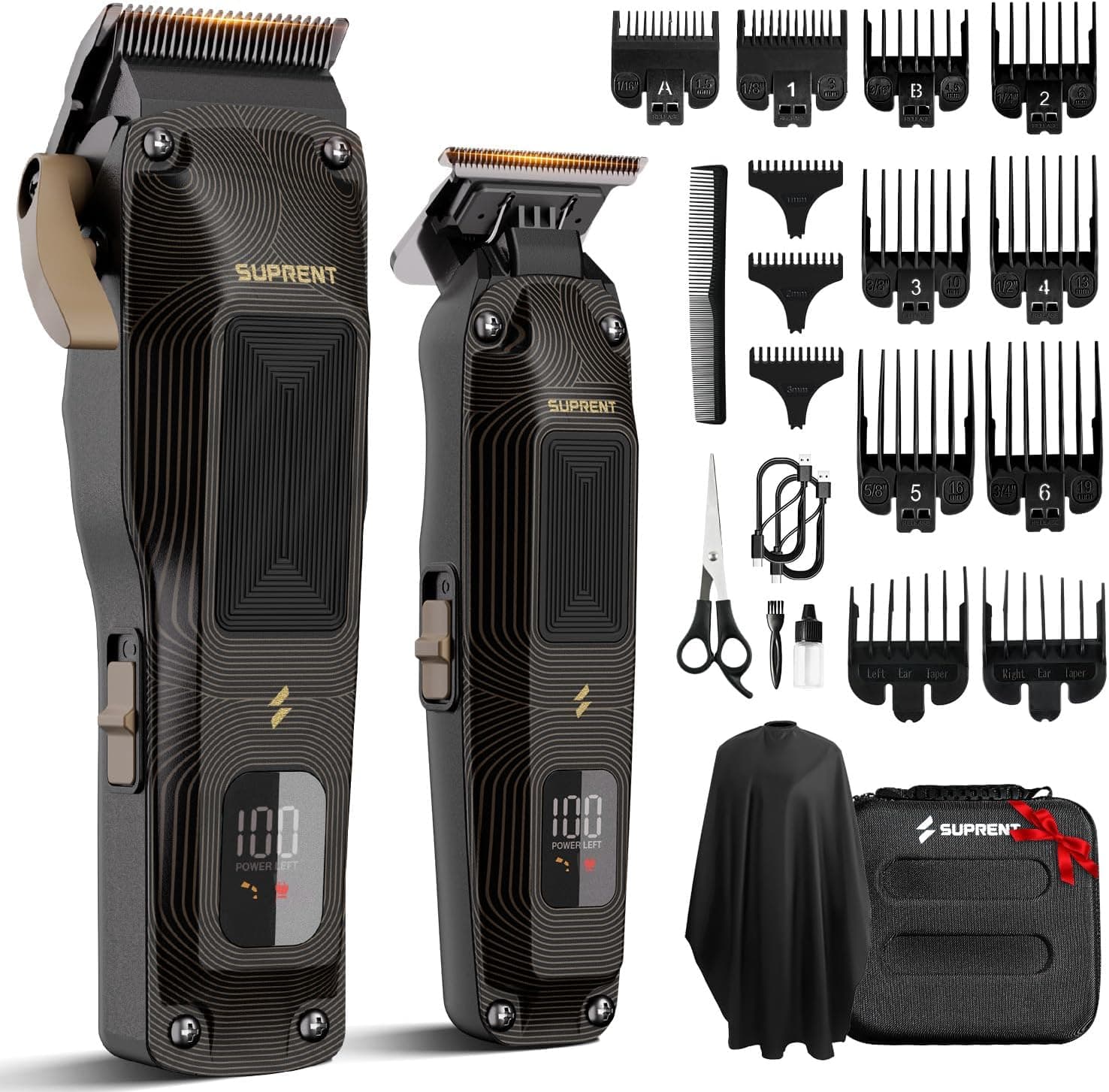 ماشین اصلاح موی مردانه SUPRENT کیت آرایشگری بیسیم با موتور 7500RPM ماشین اصلاح موی مردانه SUPRENT کیت آرایشگری بیسیم با موتور 7500RPM