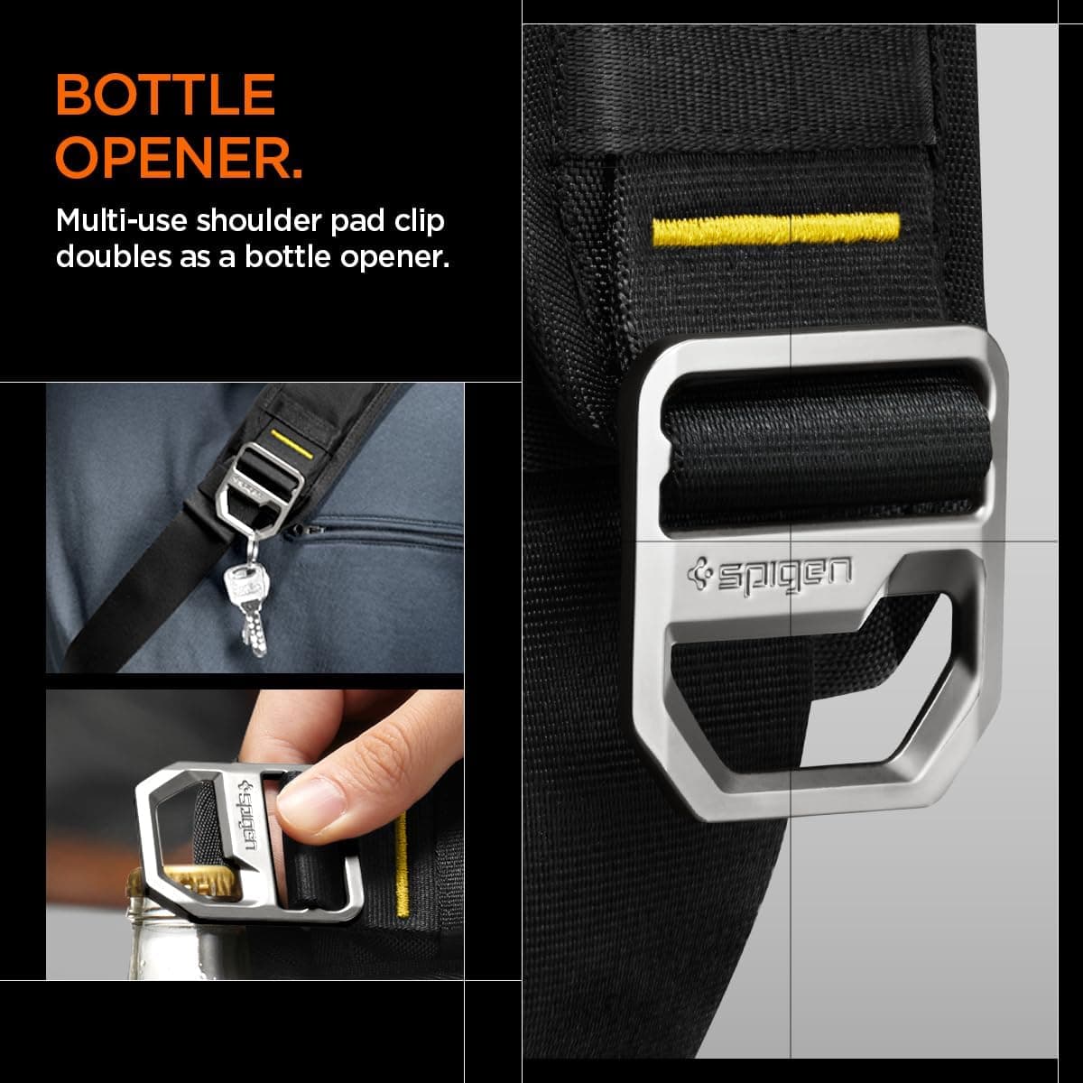 کیف کراسبادی Spigen Life Klasden مدل KD410 ضدآب Cordura مشکی کیف کراسبادی Spigen Life Klasden مدل KD410 ضدآب Cordura مشکی