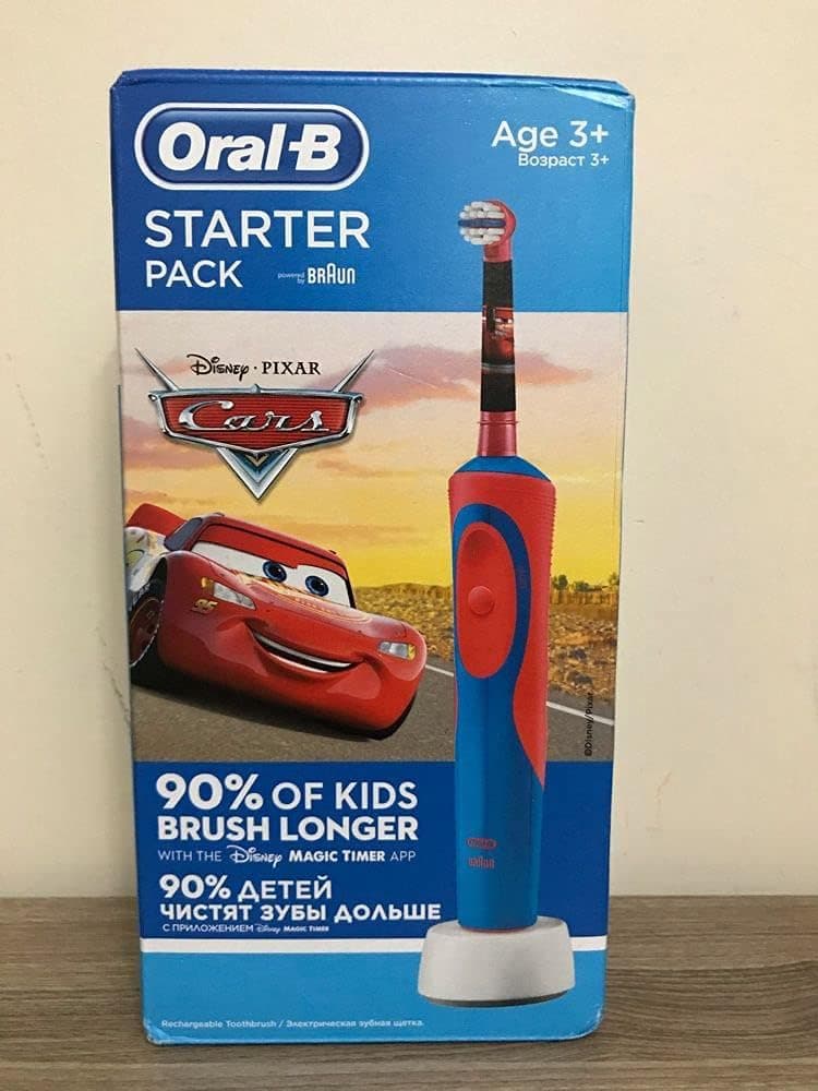 مسواک شارژی کودک Braun Oral-B بسته آغازین Disney Cars مسواک شارژی کودک Braun Oral-B بسته آغازین Disney Cars