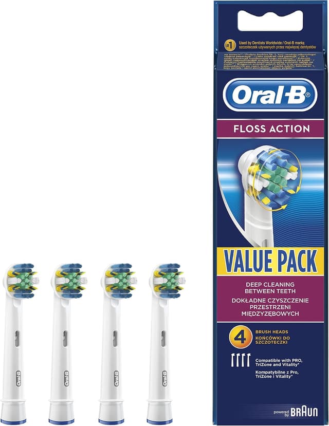 سری یدک مسواک برقی Oral-B پلاستیکی Floss Action مدل Braun EB25-4 کد 4210201094531 سری یدک مسواک برقی Oral-B پلاستیکی Floss Action مدل Braun EB25-4 کد 4210201094531