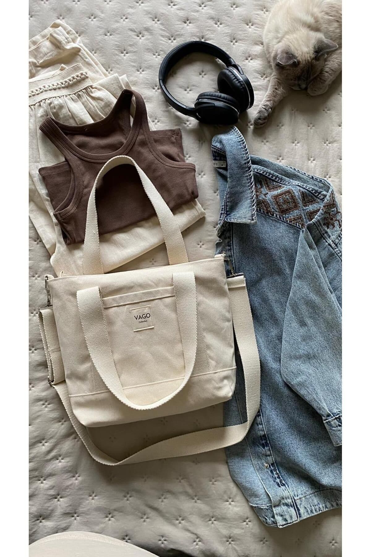 کیف زنانه VAGO COLLECTION کانواس زیپدار Crossbody کیف زنانه VAGO COLLECTION کانواس زیپدار Crossbody