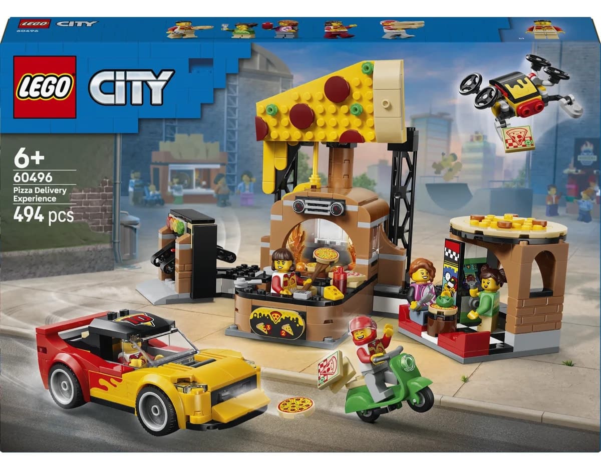 لگو City تحویل پیتزا با وسایل نقلیه مدل 60496 494 قطعه لگو City تحویل پیتزا با وسایل نقلیه مدل 60496 494 قطعه