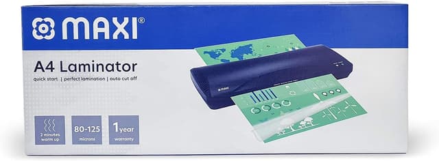 دستگاه لمینیتور A4 مشکی Maxi دستگاه لمینیتور A4 مشکی Maxi