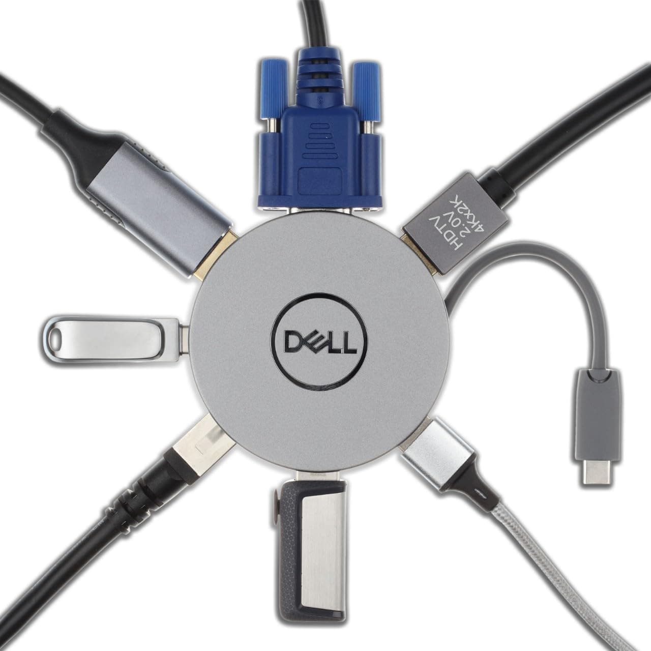 رابط Dell DA310 سیمی USB 3.2 Gen 2 (3.1 Gen 2) Type-C نقرهای رابط Dell DA310 سیمی USB 3.2 Gen 2 (3.1 Gen 2) Type-C نقرهای