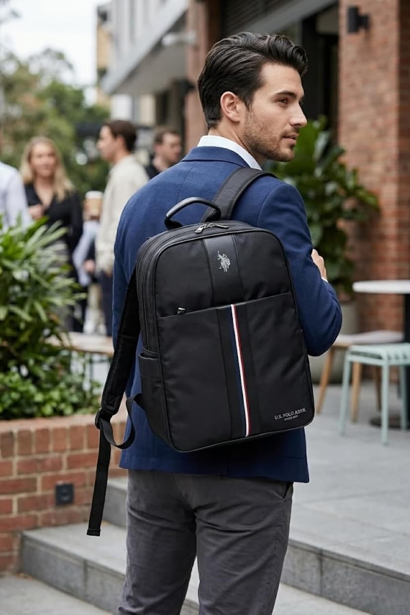 کوله پشتی U.S. POLO ASSN. جا لپتاپی مشکی مدل 26169-26170 کوله پشتی U.S. POLO ASSN. جا لپتاپی مشکی مدل 26169-26170