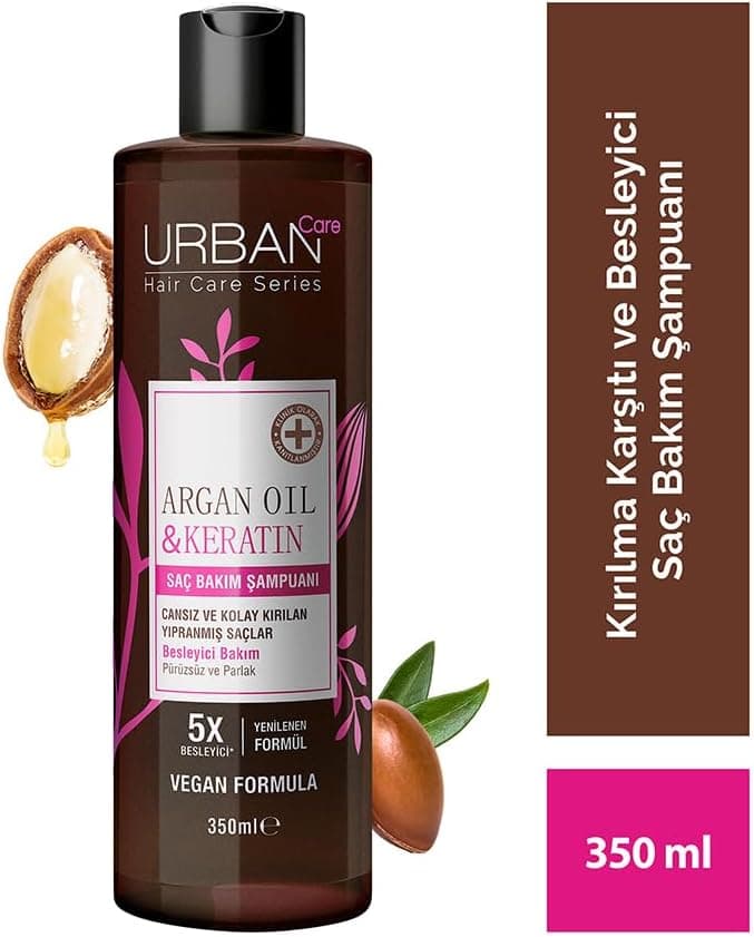 شامپو مو Urban Care روغن آرگان و کراتین تغذیهکننده ضد شکنندگی 350ml وگان شامپو مو Urban Care روغن آرگان و کراتین تغذیهکننده ضد شکنندگی 350ml وگان