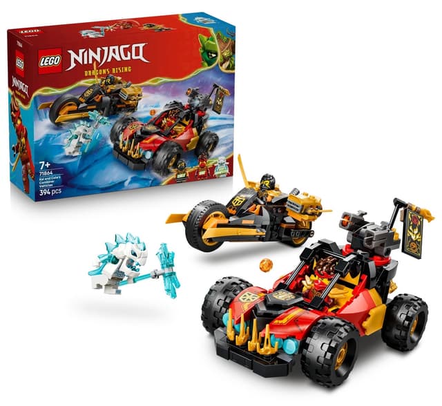 لگو 71864 NINJAGO ماشینهای ترکیبی کای و کول با ۳۹۴ قطعه لگو 71864 NINJAGO ماشینهای ترکیبی کای و کول با ۳۹۴ قطعه