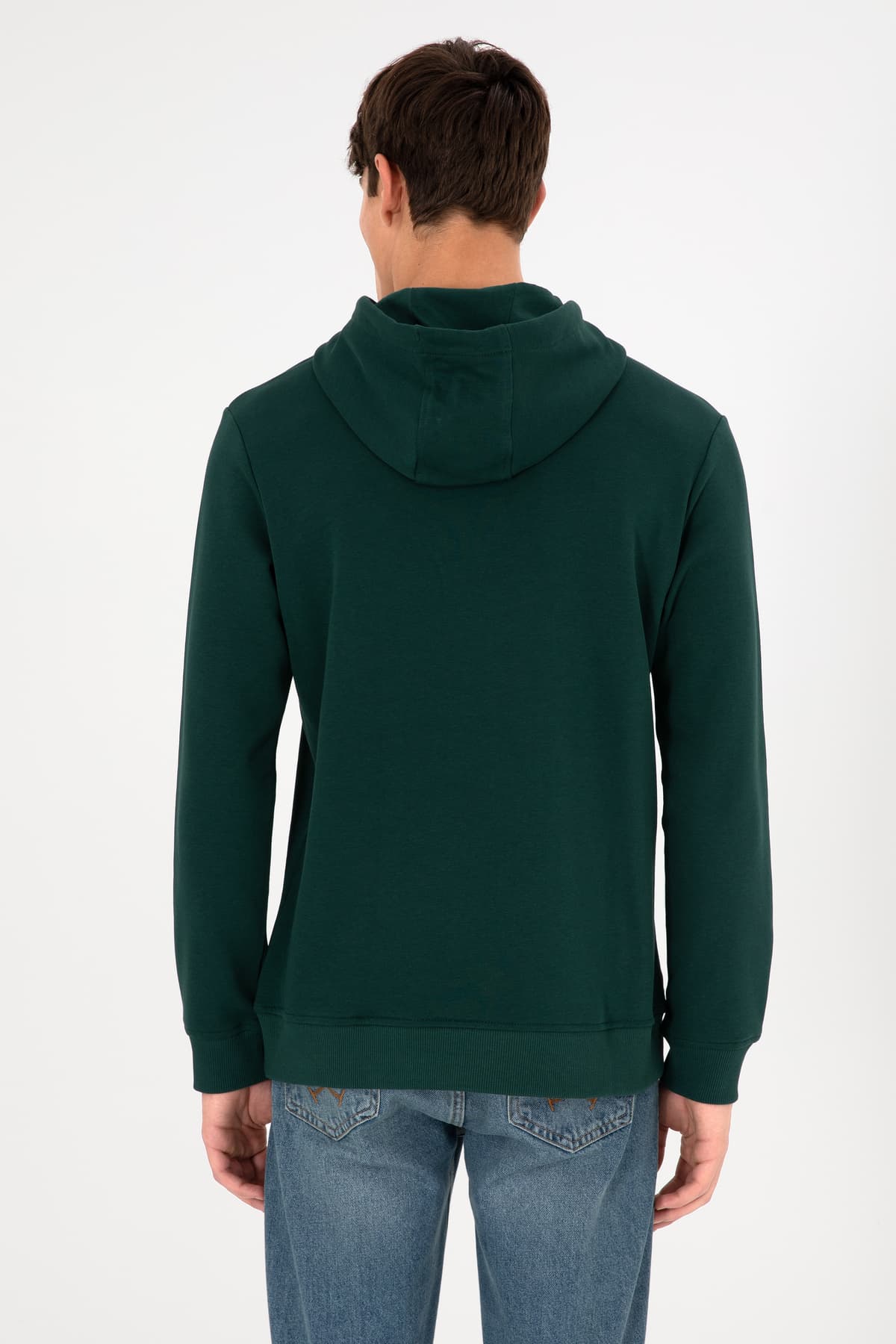 سویشرت مردانه U.S. Polo Assn. سبز تیره ساده مدل 50295167-VR079 سویشرت مردانه U.S. Polo Assn. سبز تیره ساده مدل 50295167-VR079