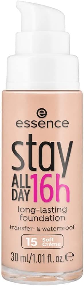 کرم پودر Essence ماندگاری 16H شماره 15 رنگ کرمی ملایم کرم پودر Essence ماندگاری 16H شماره 15 رنگ کرمی ملایم