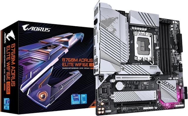 مادربرد GIGABYTE برای پردازندههای اینتل نسل ۱۴ مدل B760M AORUS ELITE WIFI6E GEN5 مادربرد GIGABYTE برای پردازندههای اینتل نسل ۱۴ مدل B760M AORUS ELITE WIFI6E GEN5