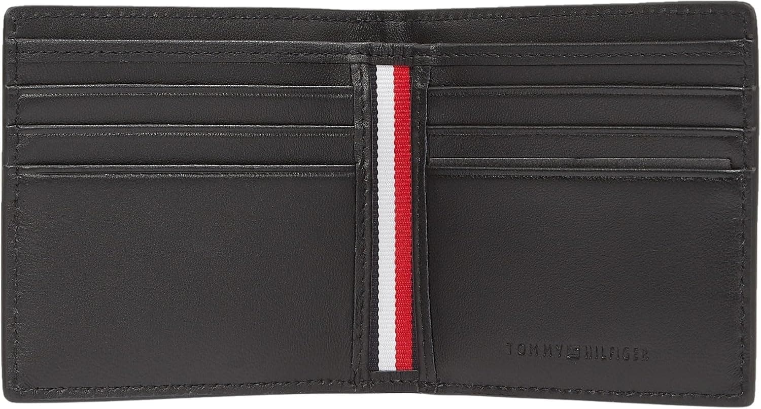 کیف پول مردانه Tommy Hilfiger مدل TH Corp Mini CC مشکی OS کیف پول مردانه Tommy Hilfiger مدل TH Corp Mini CC مشکی OS
