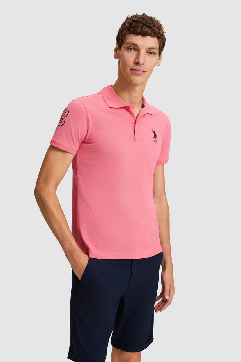 تیشرت مردانه U.S. Polo Assn. صورتی روشن ساده مدل 50305929-VR078 تیشرت مردانه U.S. Polo Assn. صورتی روشن ساده مدل 50305929-VR078