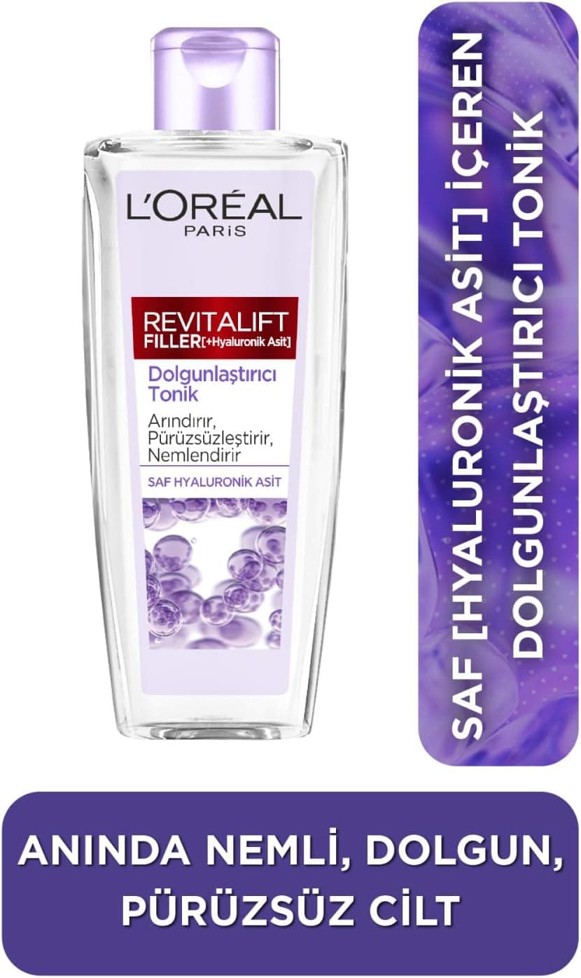 تونر صورت L'Oreal Paris Revitalift Filler حاوی هیالورونیک اسید 200 ml 3600523965663 تونر صورت L'Oreal Paris Revitalift Filler حاوی هیالورونیک اسید 200 ml 3600523965663