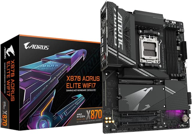 مادربرد GIGABYTE سوکت AM5 ATX چیپست X870 مدل AORUS ELITE WIFI7 مادربرد GIGABYTE سوکت AM5 ATX چیپست X870 مدل AORUS ELITE WIFI7