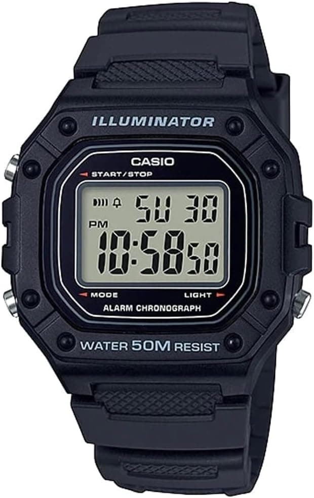ساعت دیجیتال مردانه Casio ضدآب 50 متری کرنومتر مدل W218H ساعت دیجیتال مردانه Casio ضدآب 50 متری کرنومتر مدل W218H