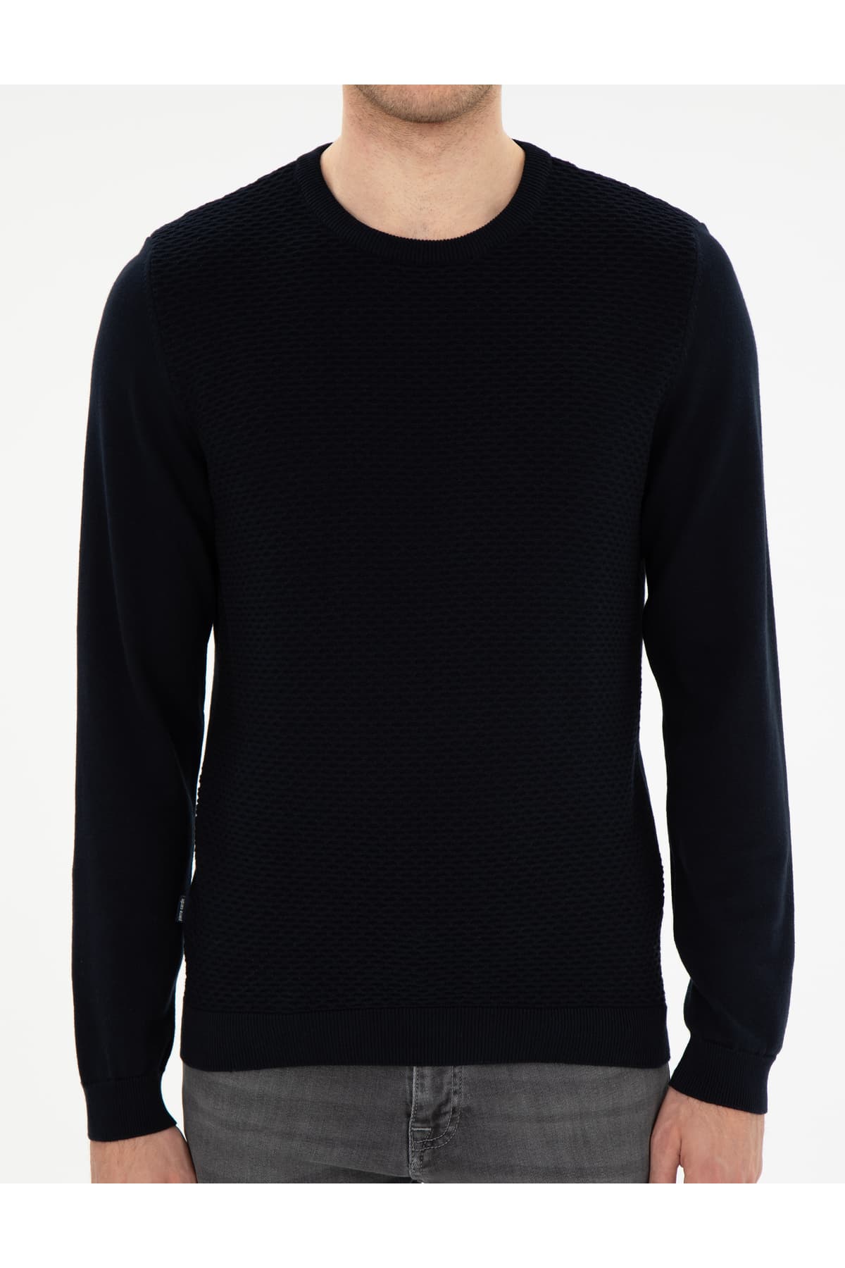 پلیور مردانه Pierre Cardin سرمهای روشن اسلیم فیت یقه گرد مدل 50281819-VR059 پلیور مردانه Pierre Cardin سرمهای روشن اسلیم فیت یقه گرد مدل 50281819-VR059