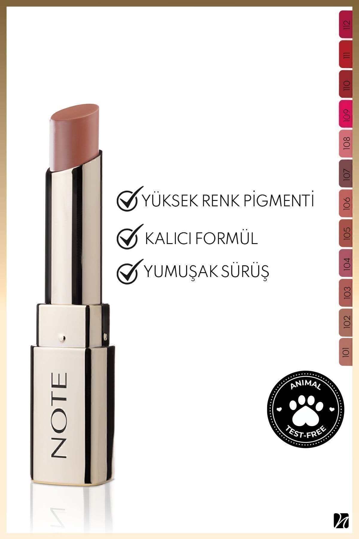 رژ لب Note Cosmetics مات ماندگار Iconic Matte مدل 103 Charming نود رژ لب Note Cosmetics مات ماندگار Iconic Matte مدل 103 Charming نود