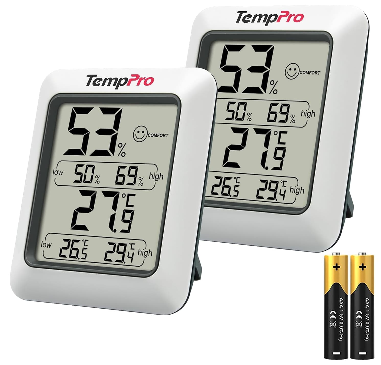 ترموهیگرومتر دیجیتال داخلی ThermoPro دماسنج و رطوبتسنج مدل TP50 ترموهیگرومتر دیجیتال داخلی ThermoPro دماسنج و رطوبتسنج مدل TP50
