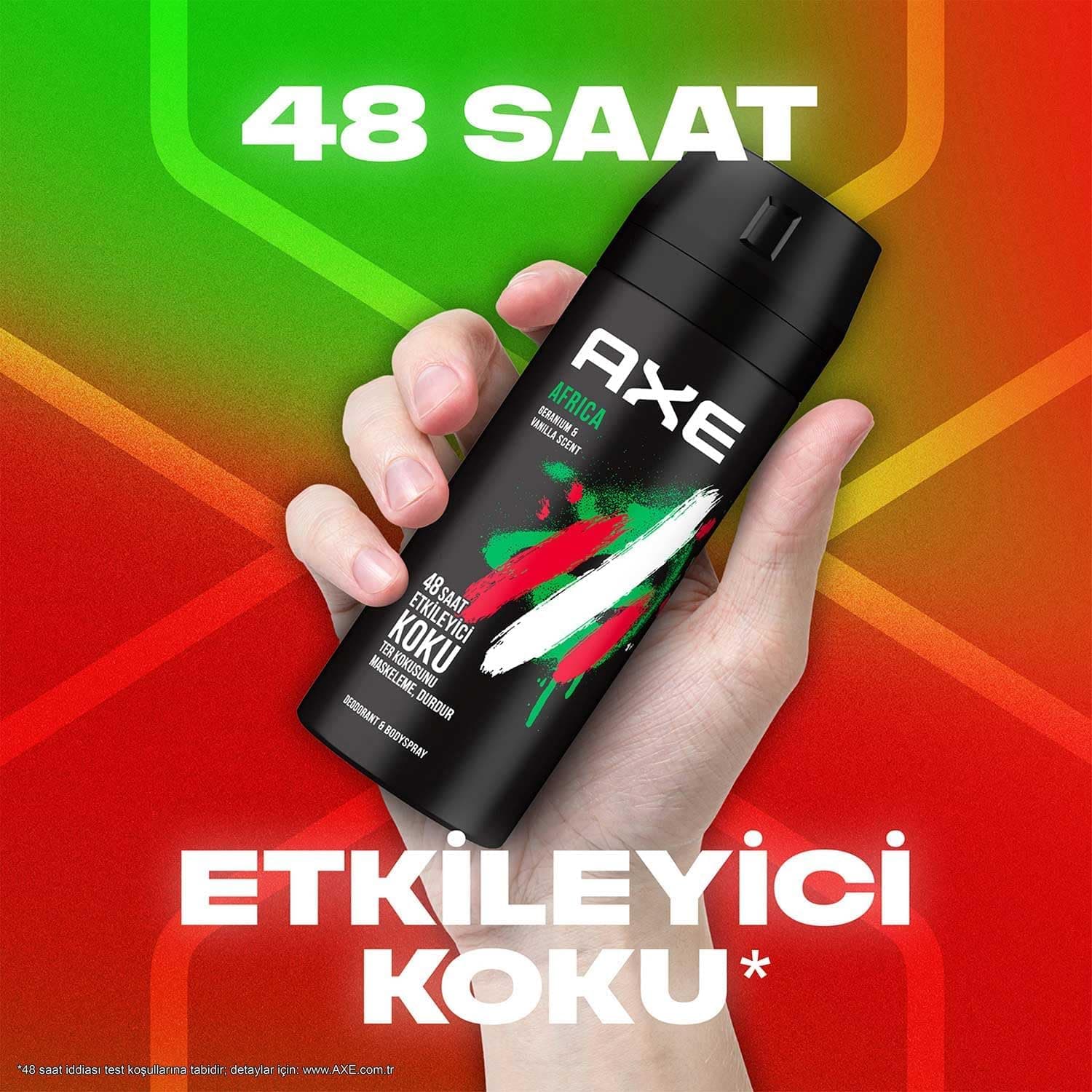 اسپری دئودورانت مردانه AXE Africa 150 ml اسپری دئودورانت مردانه AXE Africa 150 ml