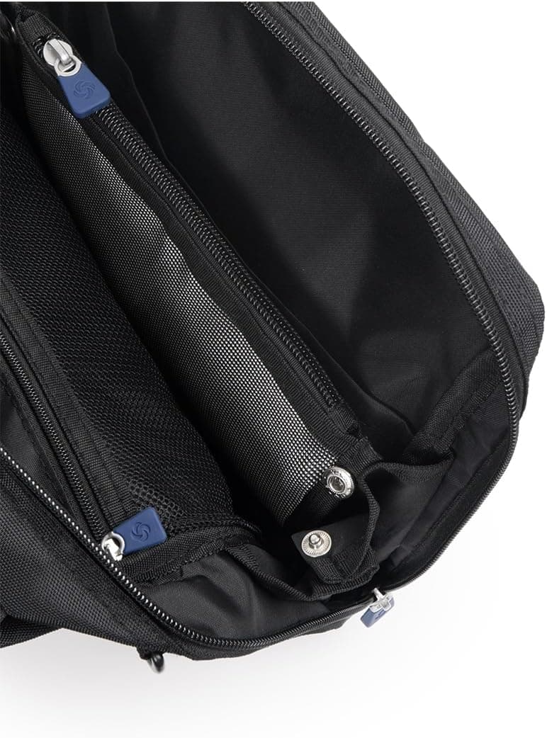 کیف Samsonite پلیاستر 100% مشکی با بند شانهای جداشونده مدل Excursion کیف Samsonite پلیاستر 100% مشکی با بند شانهای جداشونده مدل Excursion