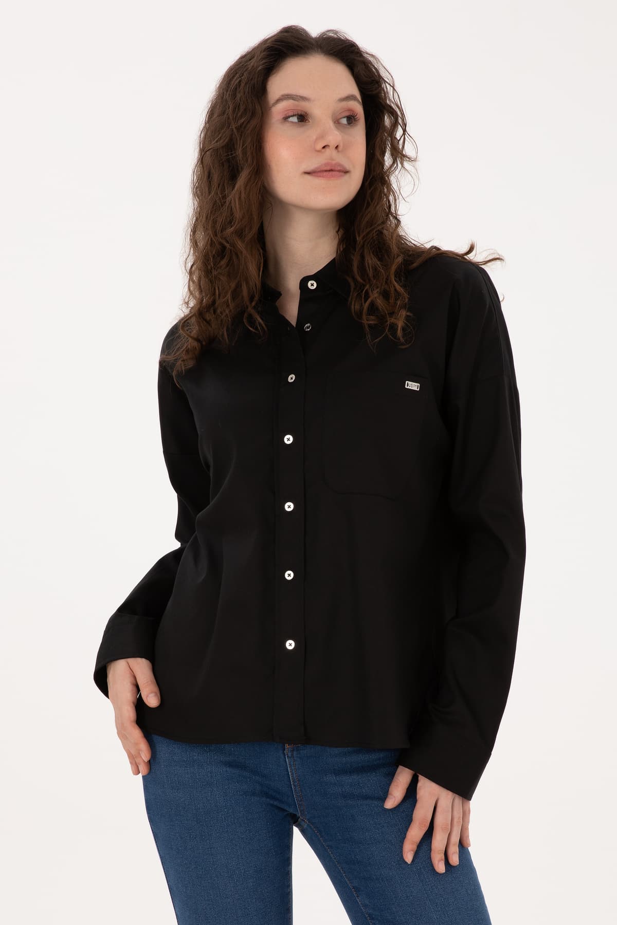 پیراهن زنانه U.S. Polo Assn. مشکی آستین بلند مدل 50316377-VR046 پیراهن زنانه U.S. Polo Assn. مشکی آستین بلند مدل 50316377-VR046