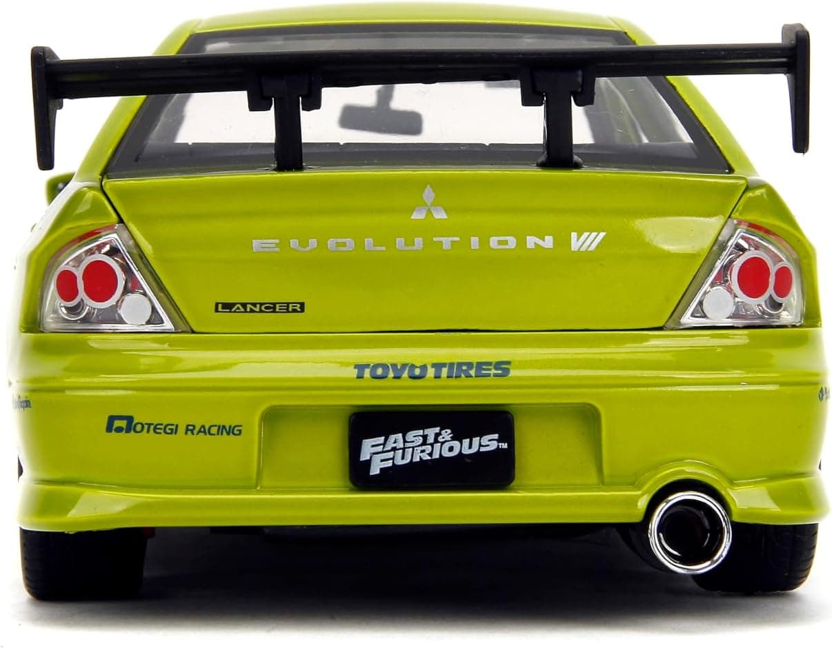 ماشین مدل فلزی Jada متعلق به Brian، Mitsubishi Lancer Evolution VII، فیلم The Fast and the Furious، مقیاس 1/24 ماشین مدل فلزی Jada متعلق به Brian، Mitsubishi Lancer Evolution VII، فیلم The Fast and the Furious، مقیاس 1/24