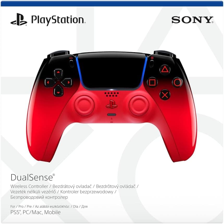 دسته بازی PlayStation 5 بیسیم DualSense قرمز تکنو دسته بازی PlayStation 5 بیسیم DualSense قرمز تکنو