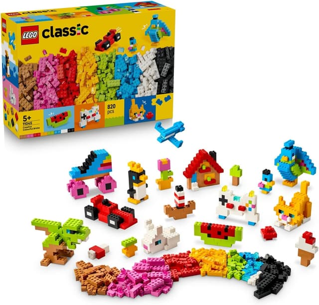 لگو Classic قطعات ساختنی رنگی خلاقانه مدل 11045 لگو Classic قطعات ساختنی رنگی خلاقانه مدل 11045