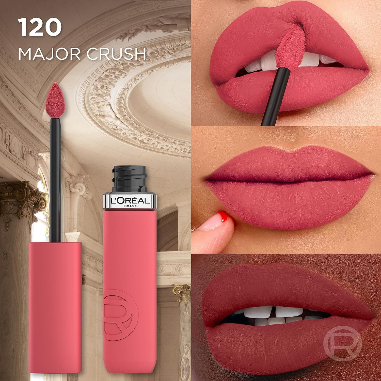 رژ لب مایع مات L'Oreal Paris Infaillible Matte Resistance مدل 120 Major Crush رژ لب مایع مات L'Oreal Paris Infaillible Matte Resistance مدل 120 Major Crush