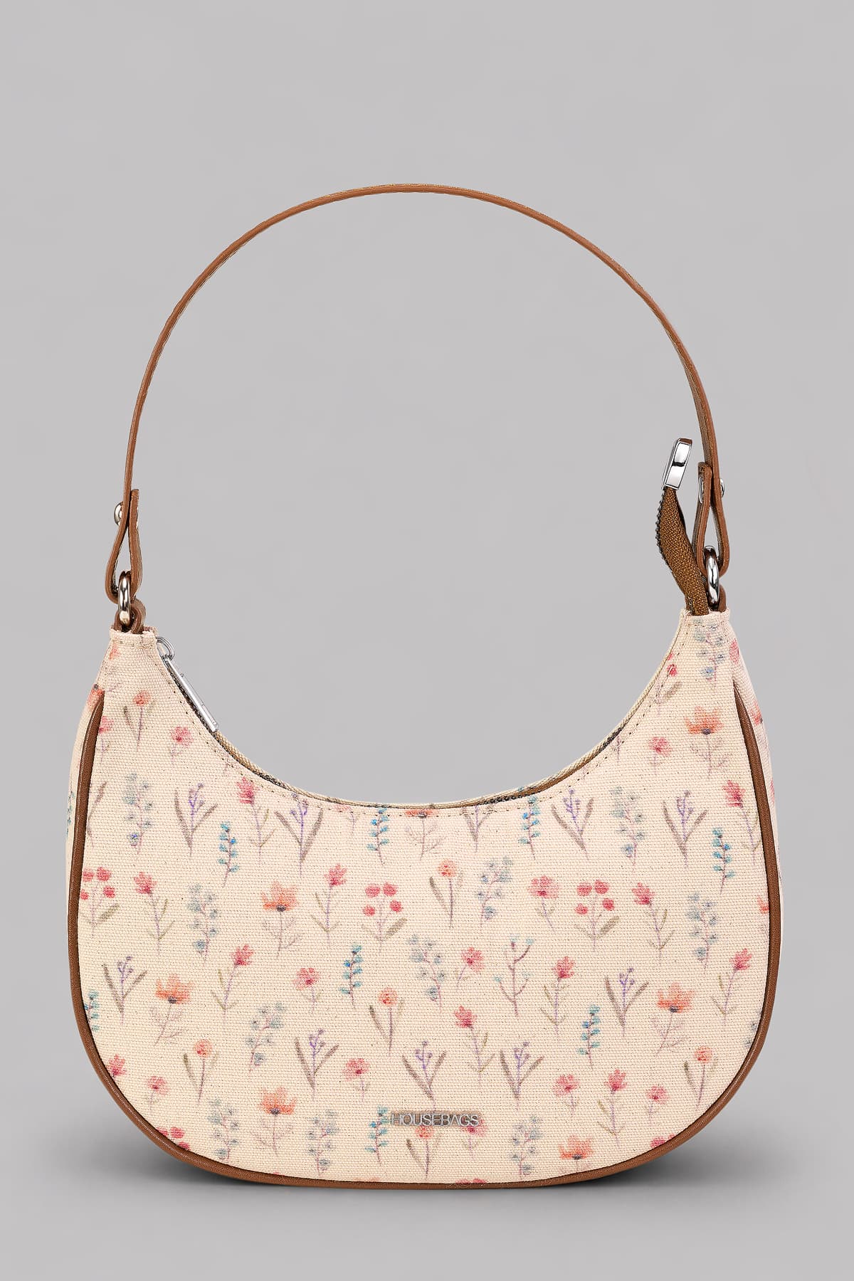 کیف دوشی زنانه Housebags کانواس طرح گل مدل Ivory Bloom Bag کیف دوشی زنانه Housebags کانواس طرح گل مدل Ivory Bloom Bag