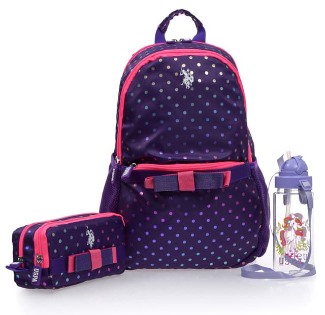 ست کیف مدرسه دخترانه U.S. Polo Assn. مدل PLSET242909207 ست کیف مدرسه دخترانه U.S. Polo Assn. مدل PLSET242909207