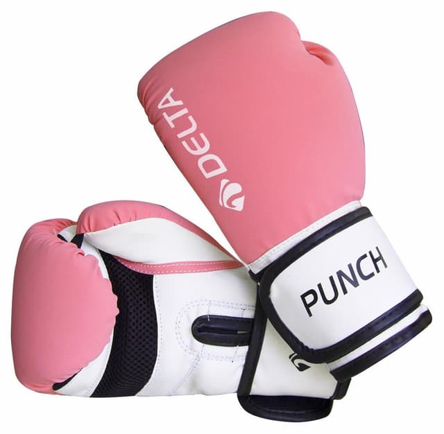 دستکش بوکس Delta صورتی-سفید Punch Dura-Strong دستکش بوکس Delta صورتی-سفید Punch Dura-Strong