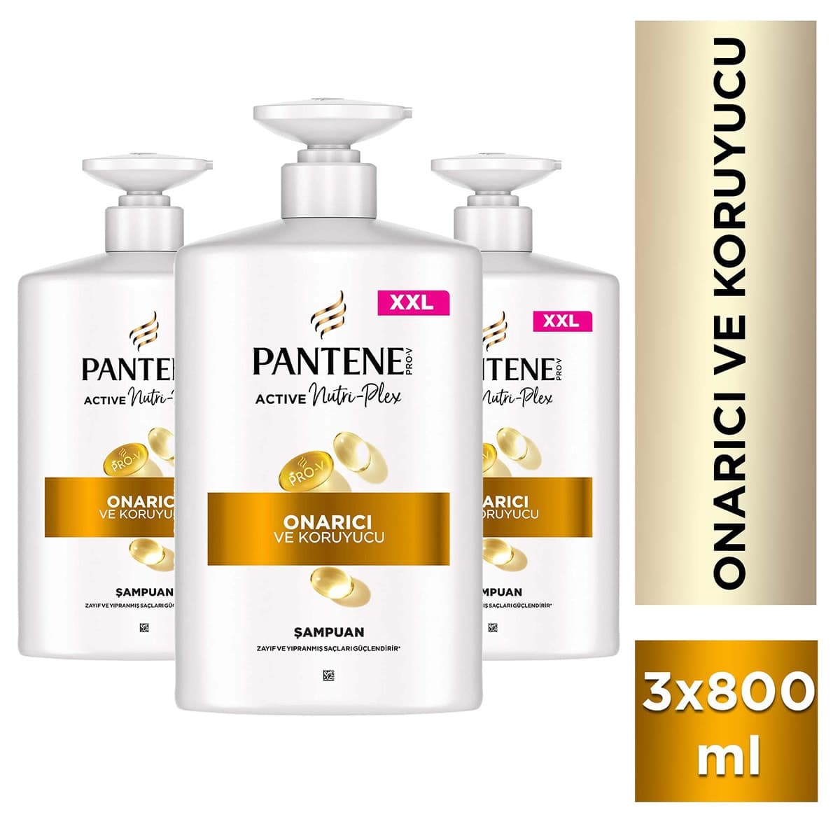 شامپو Pantene Pro-V ترمیمکننده و محافظ 800ml بطری پمپی 3 عدد شامپو Pantene Pro-V ترمیمکننده و محافظ 800ml بطری پمپی 3 عدد