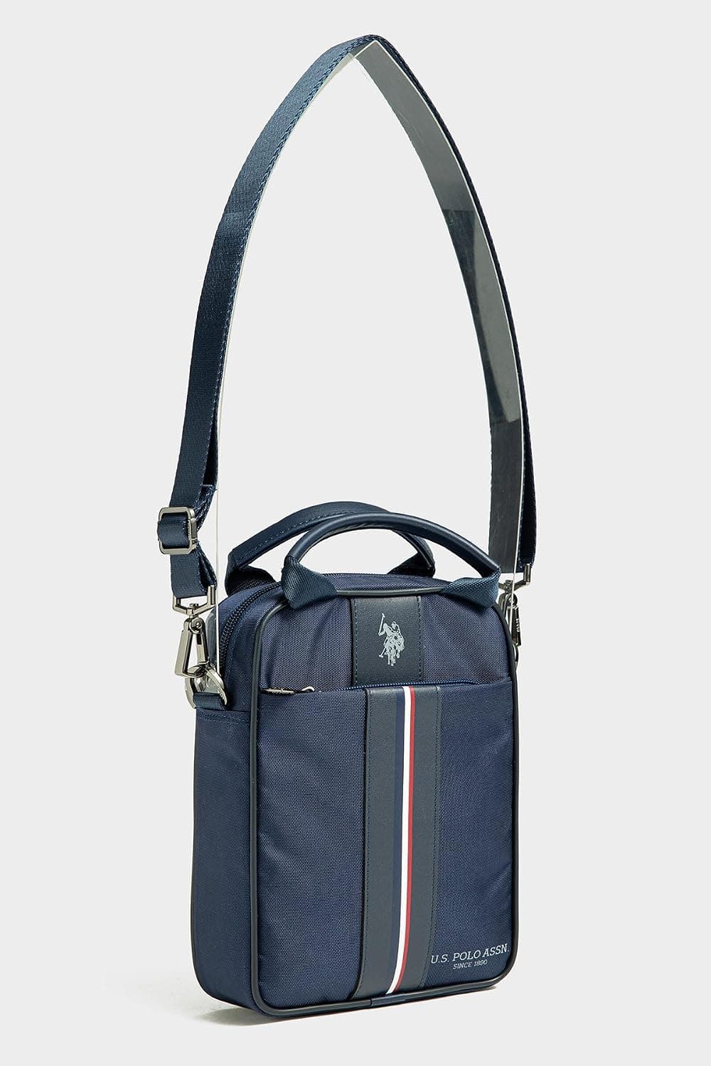 کیف پیامرسان مردانه U.S. POLO ASSN. سرمهای پارچهای با بند دوشی مدل 26059 کیف پیامرسان مردانه U.S. POLO ASSN. سرمهای پارچهای با بند دوشی مدل 26059