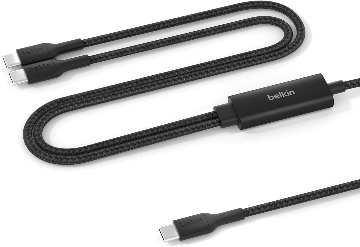 کابل شارژ Belkin BoostCharge Pro USB C به USB C 140W بافتدار مشکی کابل شارژ Belkin BoostCharge Pro USB C به USB C 140W بافتدار مشکی