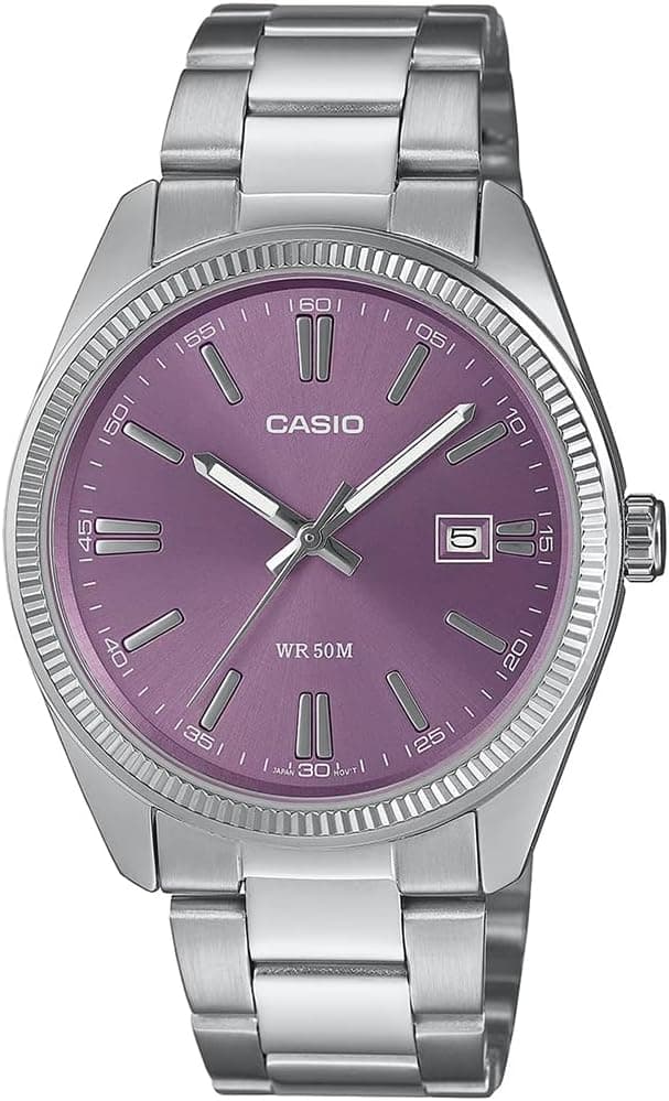 ساعت مردانه Casio با صفحه مشکی و بند نقرهای مدل MTP-1302D-1A1VDF ساعت مردانه Casio با صفحه مشکی و بند نقرهای مدل MTP-1302D-1A1VDF