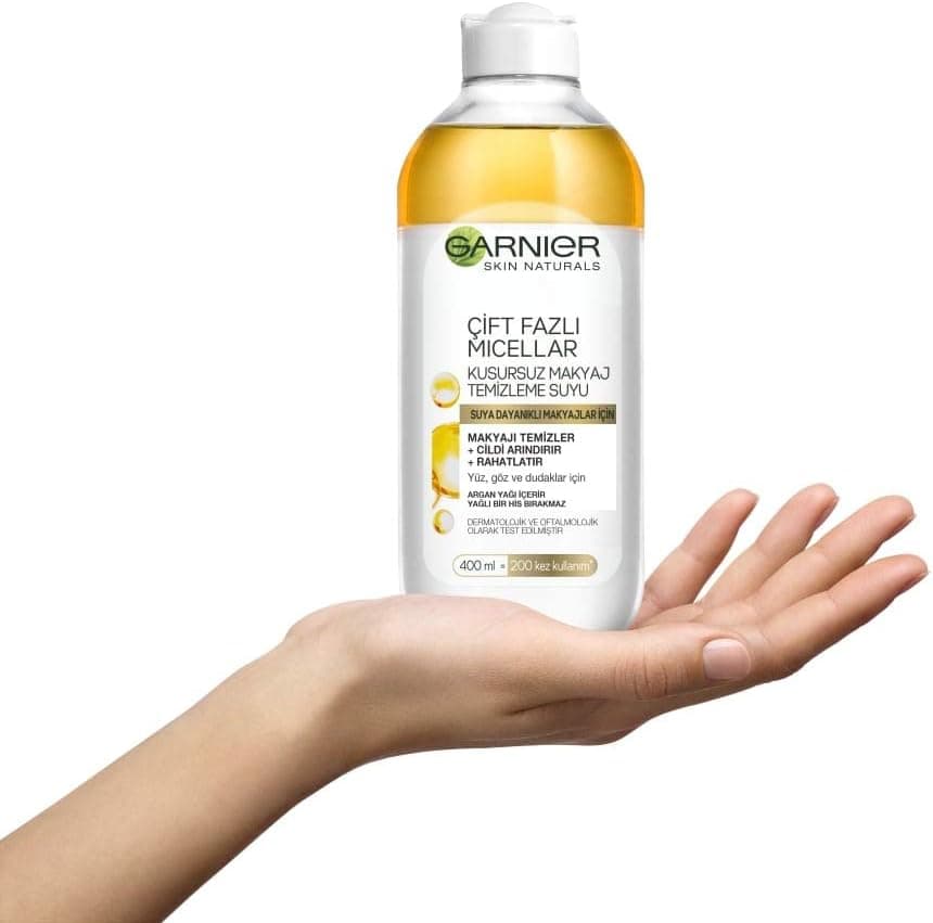 آب میسلار Garnier Skin Naturals دوفازه 2 عددی 400 ml با هدیه لیوان آب میسلار Garnier Skin Naturals دوفازه 2 عددی 400 ml با هدیه لیوان